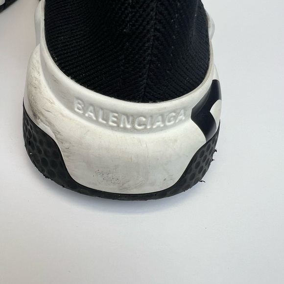 Balenciaga Womens Speed Trainer Graffiti Black US Size 6 - Picture 8 of 12